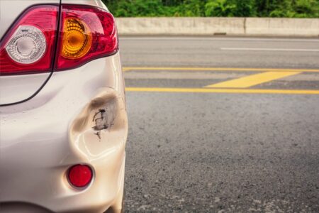 Vehicle With A Small Rear Bump